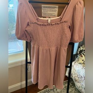 Nine West Blush Midi Dress with Cinch Bust Detail